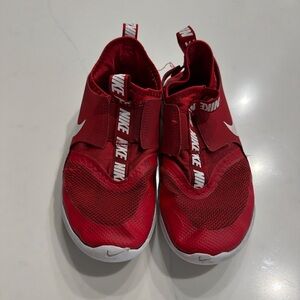 Nike Flex Kids Red Slip-On Running Sneakers tennis shoes sz 1